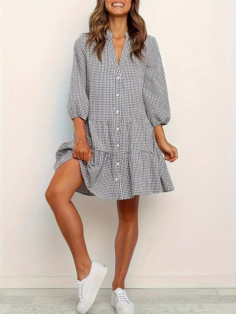Calio | Gingham Dream Dress - Barbara & Late Benjamin
