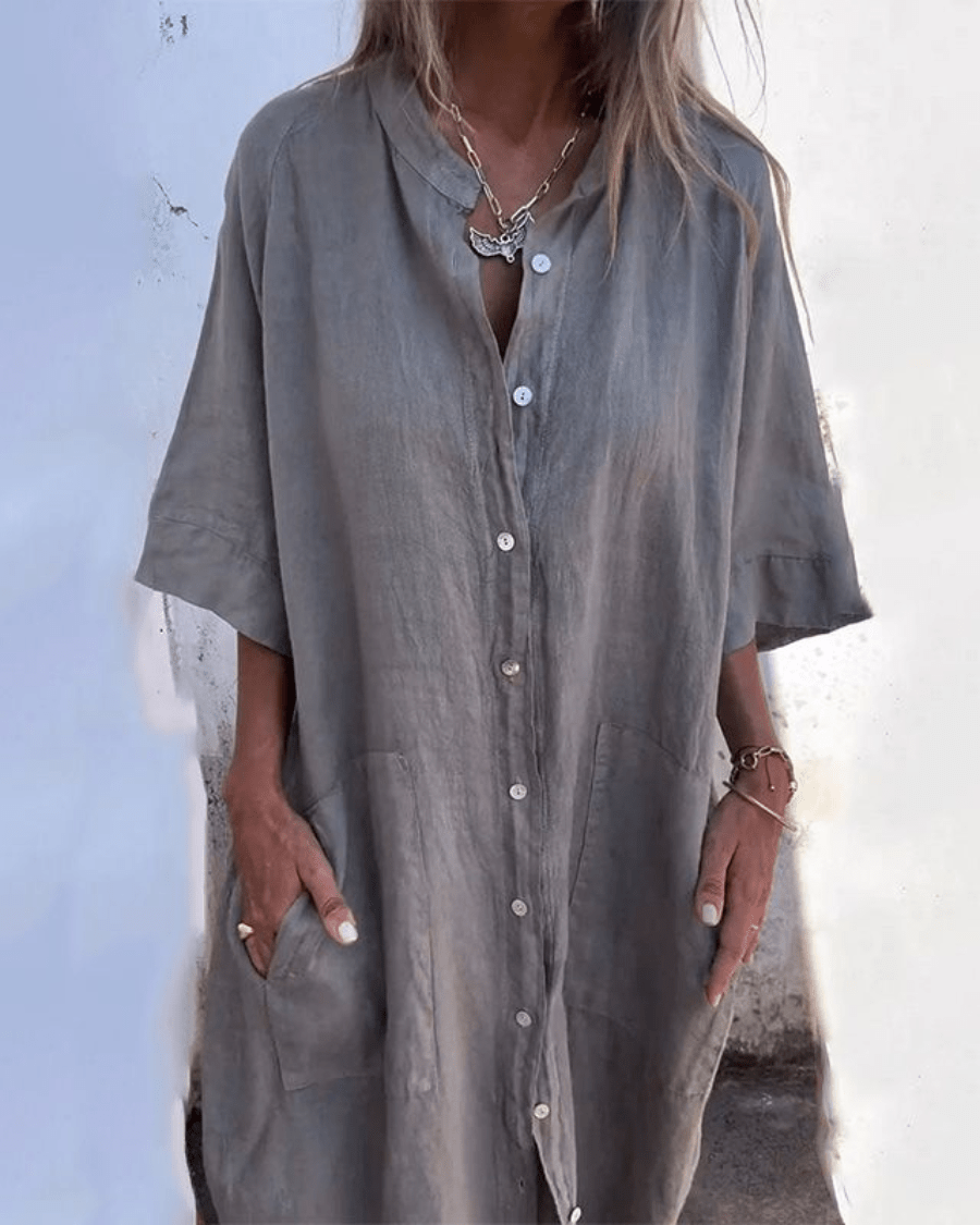 Calixa | Graceful Shirt Dress - Barbara & Late Benjamin