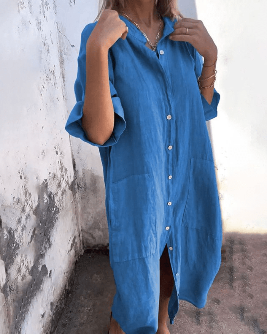 Calixa | Graceful Shirt Dress - Barbara & Late Benjamin