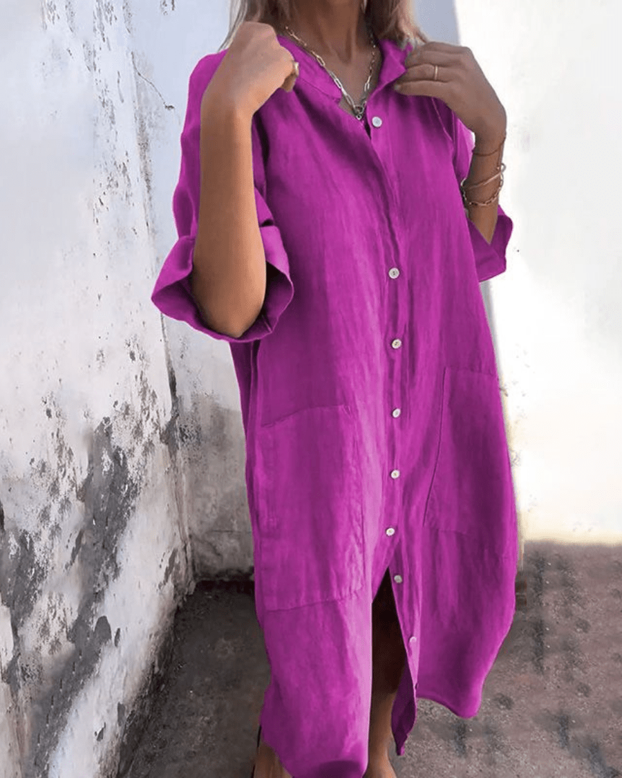 Calixa | Graceful Shirt Dress - Barbara & Late Benjamin