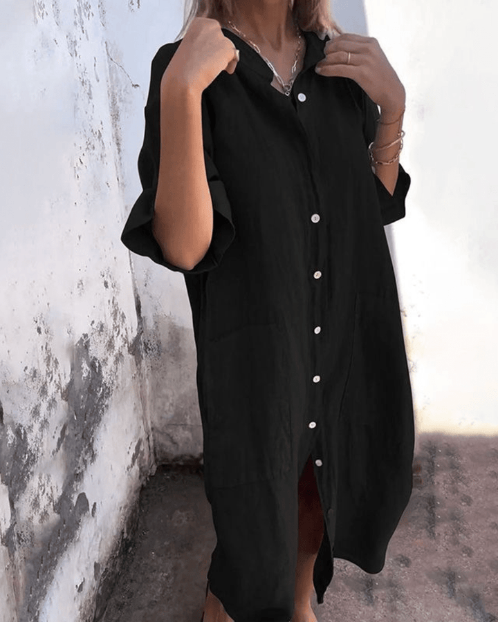 Calixa | Graceful Shirt Dress - Barbara & Late Benjamin