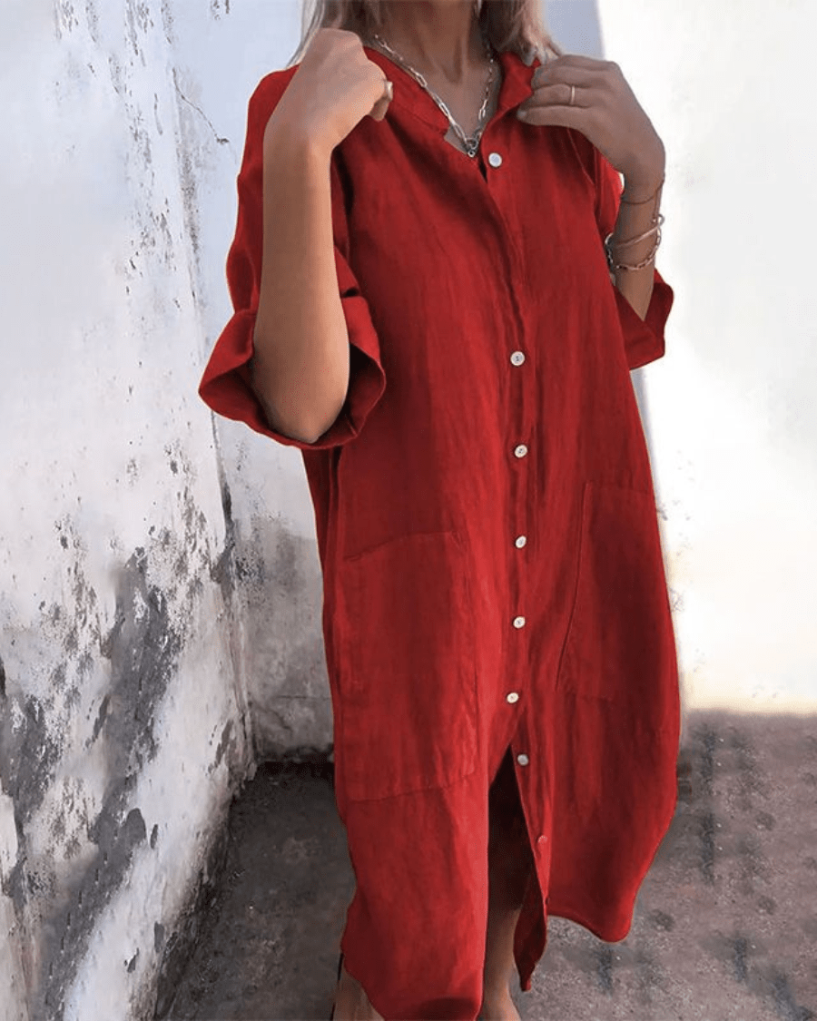 Calixa | Graceful Shirt Dress - Barbara & Late Benjamin