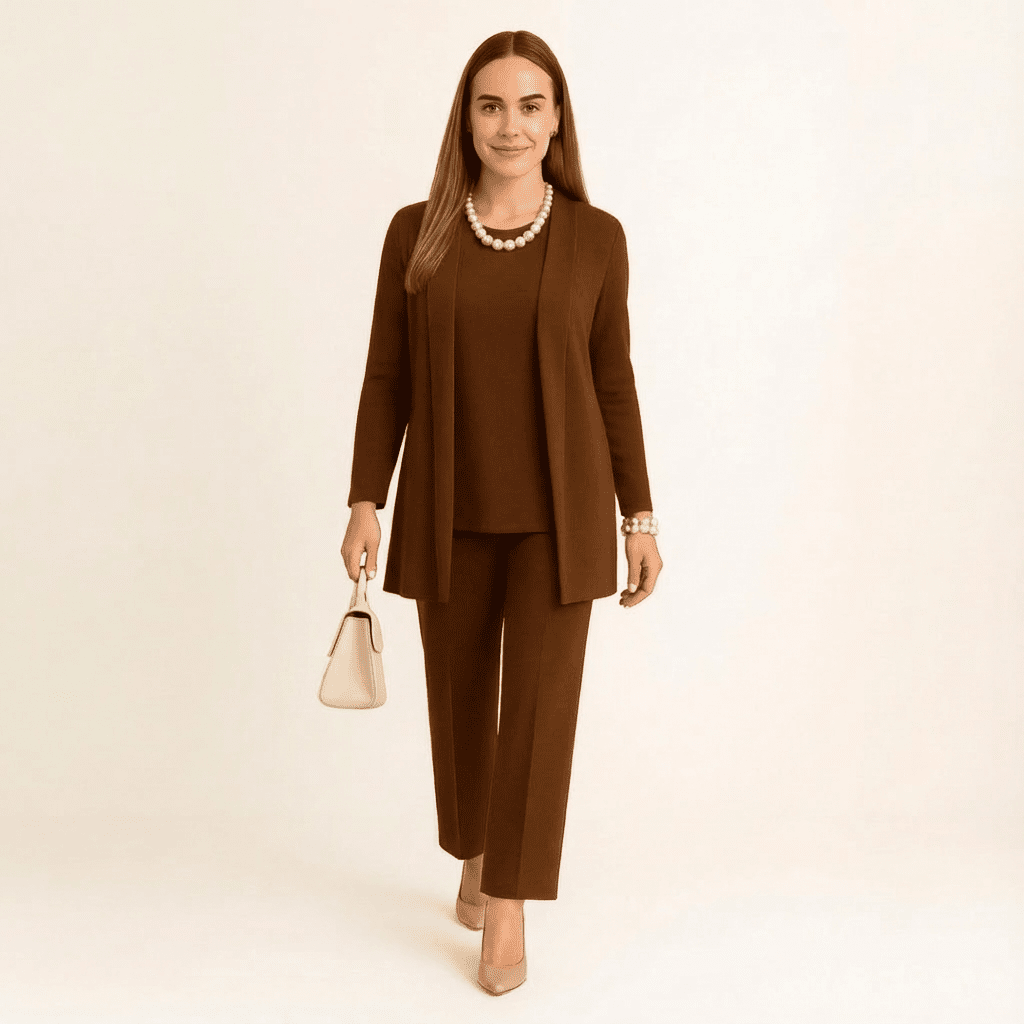 Cardigan, Top & Trousers Set - Barbara & Late Benjamin