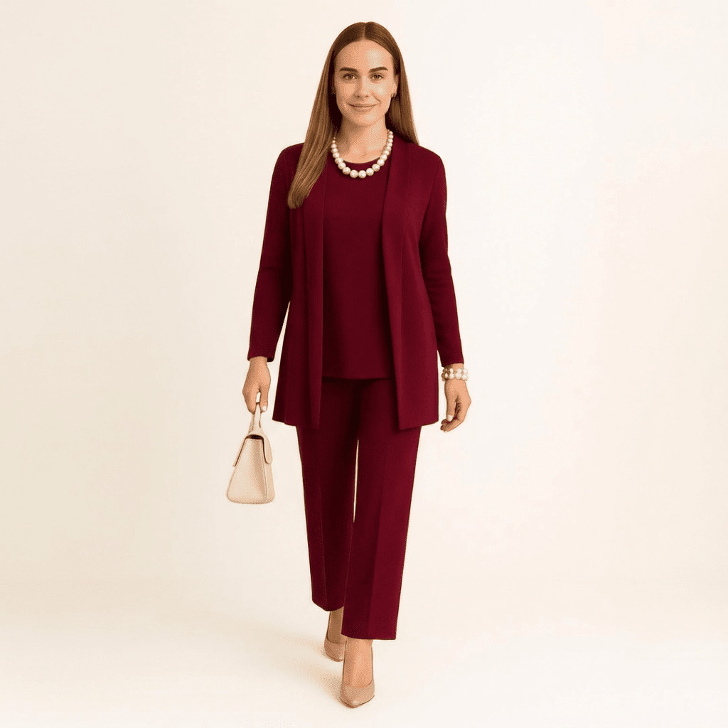 Cardigan, Top & Trousers Set - Barbara & Late Benjamin