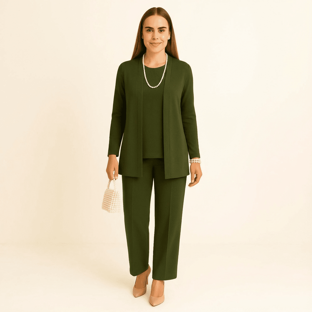 Cardigan, Top & Trousers Set - Barbara & Late Benjamin