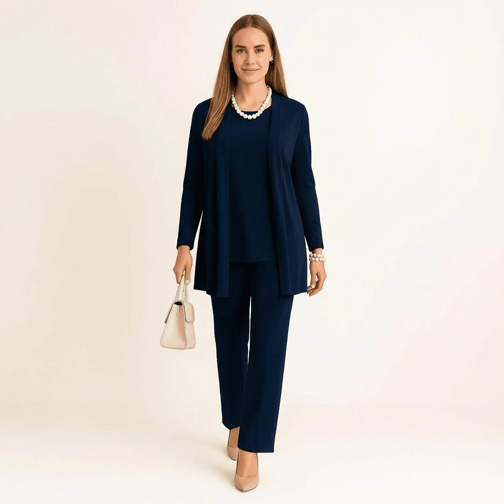 Cardigan, Top & Trousers Set - Barbara & Late Benjamin