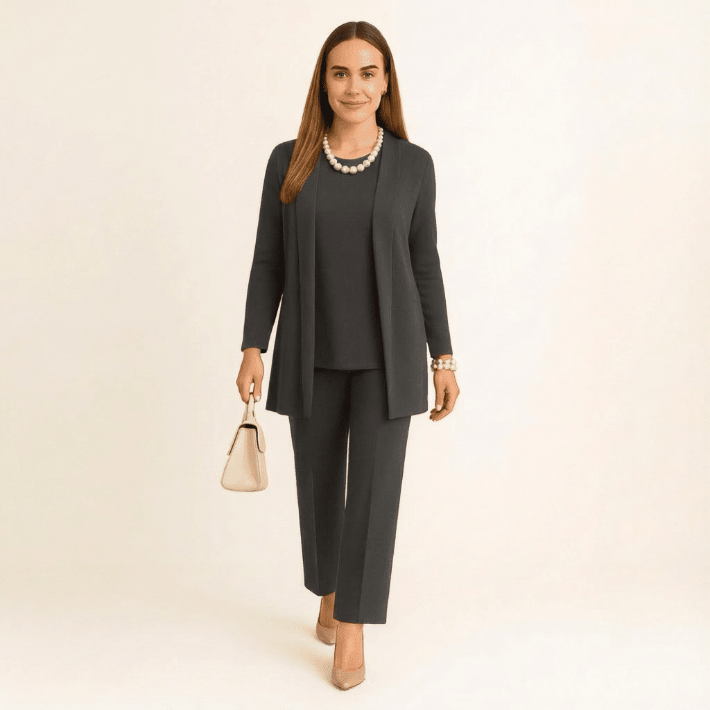 Cardigan, Top & Trousers Set - Barbara & Late Benjamin