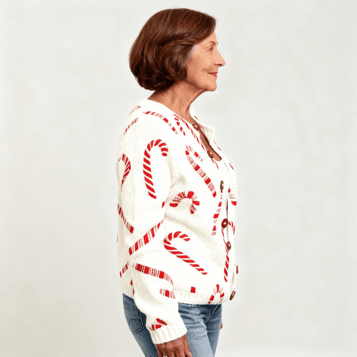 Carla | Festive Candy Cardigan - Barbara benjamin new york