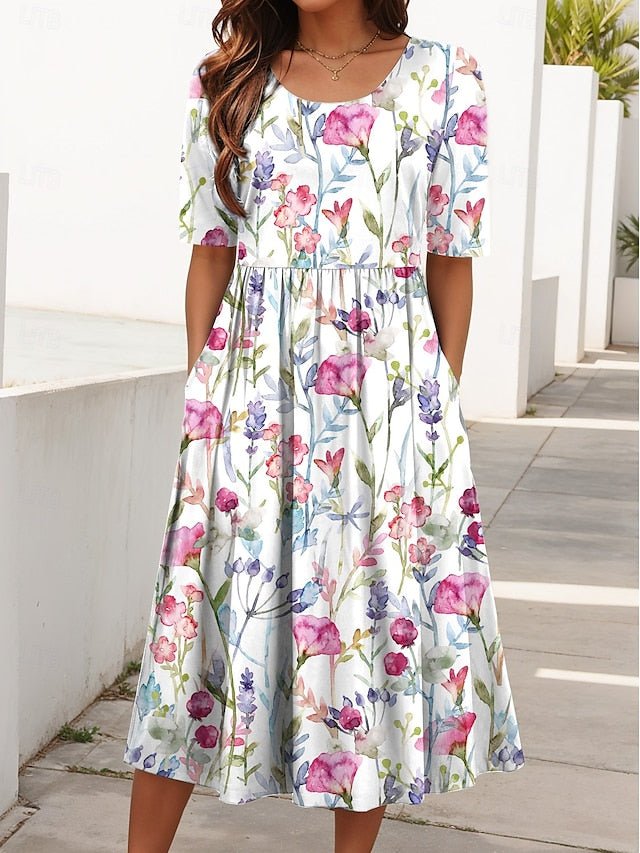 Carlyn | Floral Breezy Midi - Barbara & Late Benjamin