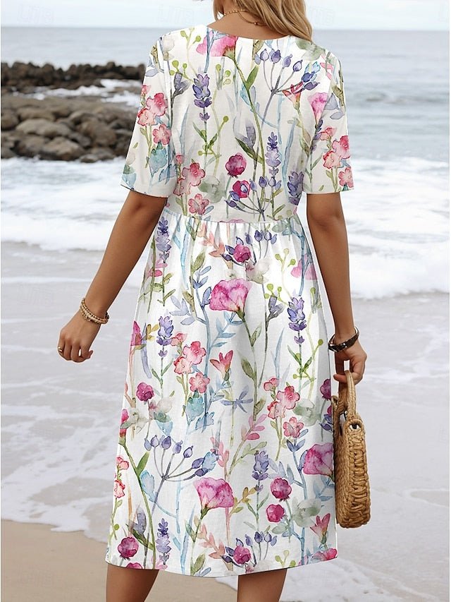 Carlyn | Floral Breezy Midi - Barbara & Late Benjamin