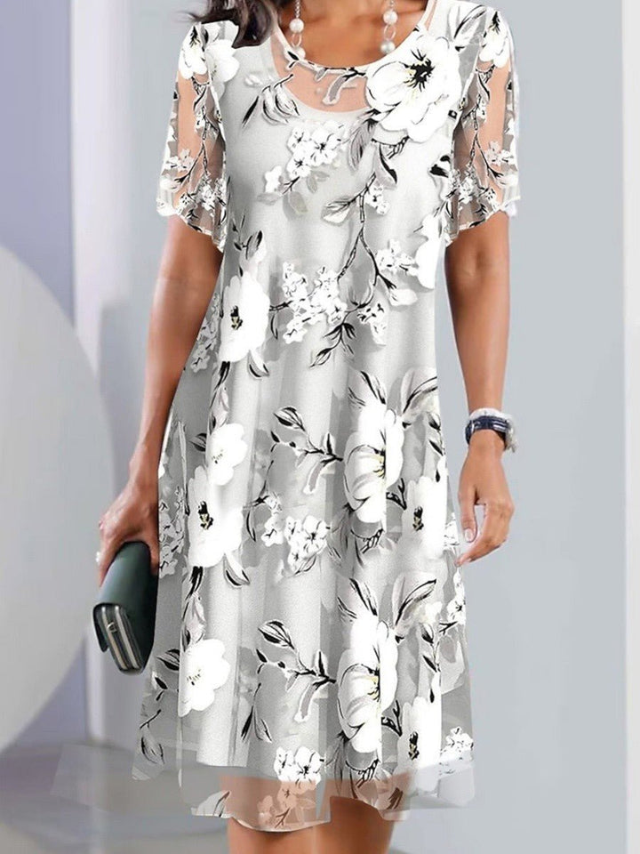 Chandra | Sophisticated Floral Dress - Barbara & Late Benjamin