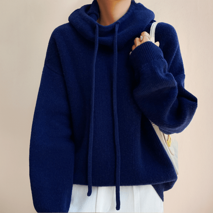 Charlotte | Turtleneck Sweater Made of Merino Wool - Barbara benjamin new york