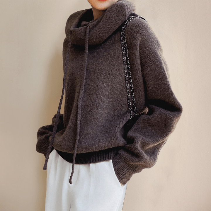 Charlotte | Turtleneck Sweater Made of Merino Wool - Barbara benjamin new york