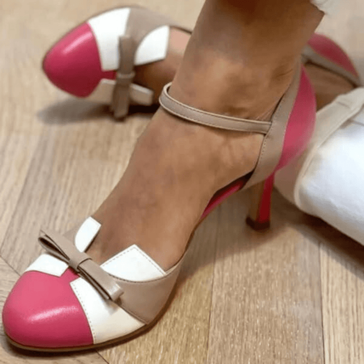 Chloe | Colorblock Heel Pumps - Barbara benjamin new york