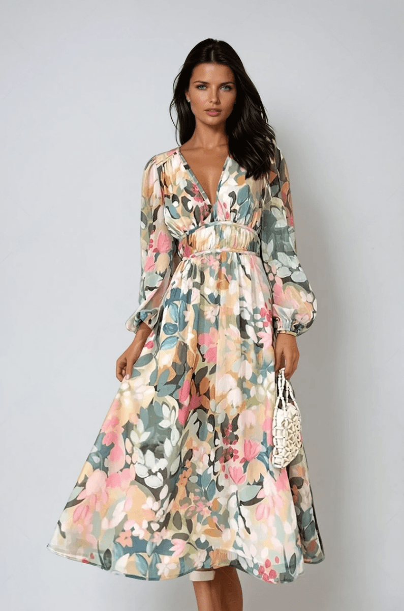 Daliah | Graceful Floral Dress - Barbara & Late Benjamin