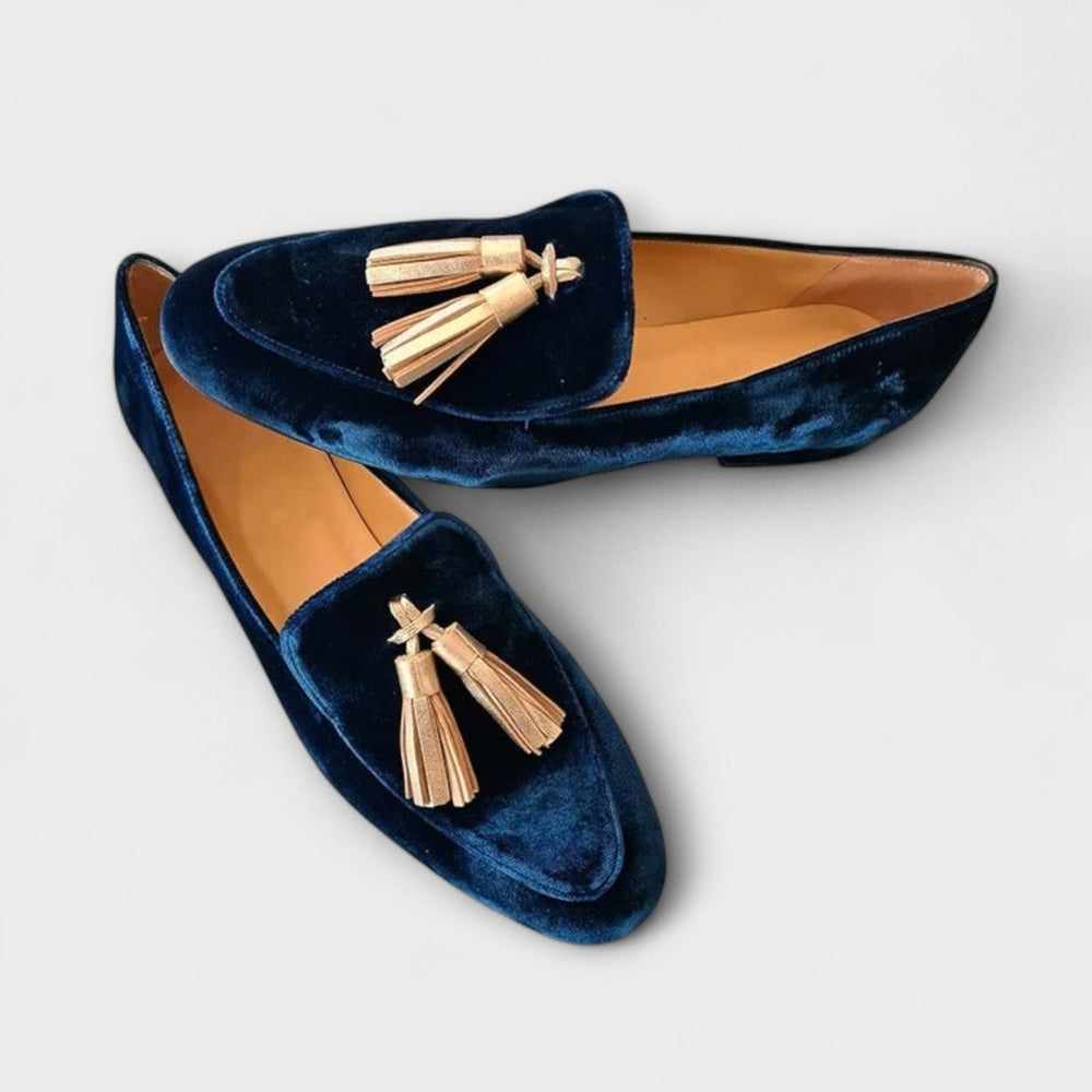 Eleanor | Vintage Fringe Loafers - Barbara benjamin new york