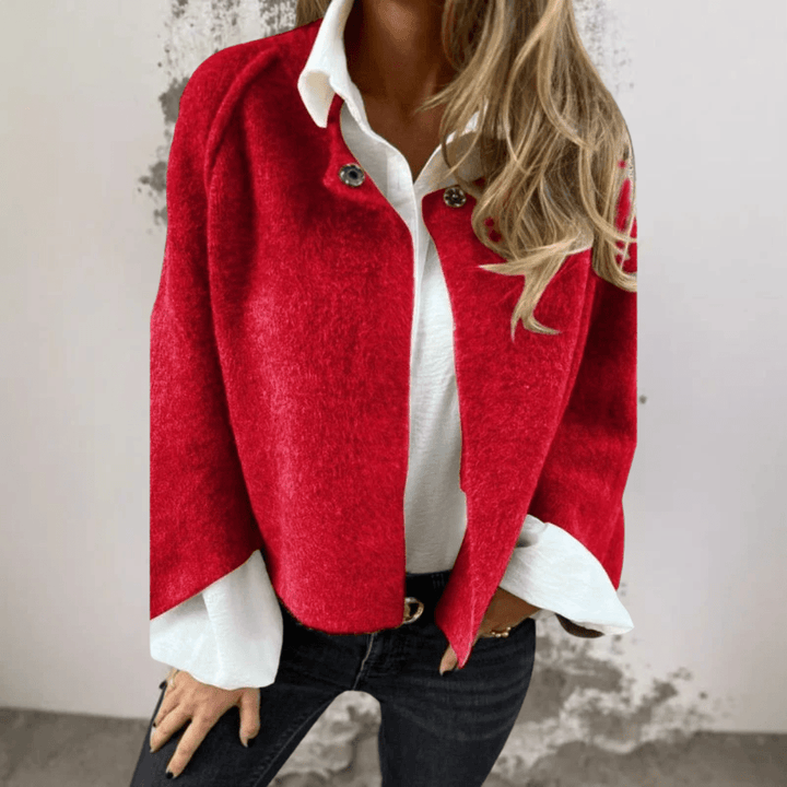 Elise™ | Short jacket with chic flared sleeves - Barbara benjamin new york