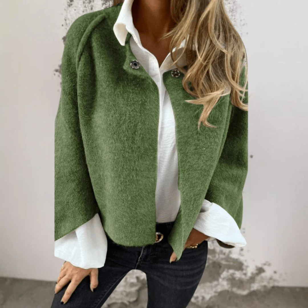 Elise™ | Short jacket with chic flared sleeves - Barbara benjamin new york