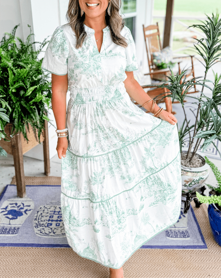 Eliza | Classic Toile Maxi - Barbara & Late Benjamin