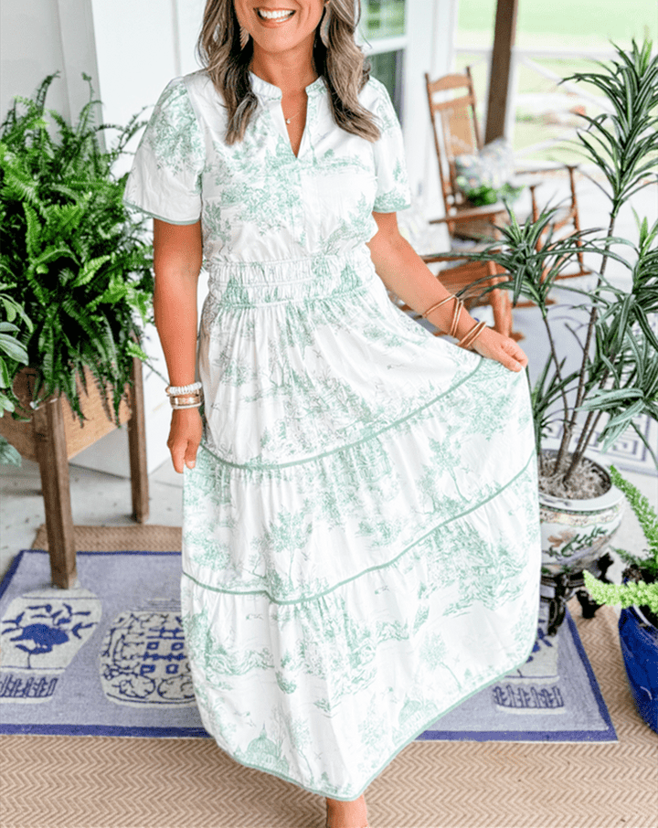 Eliza | Classic Toile Maxi - Barbara & Late Benjamin