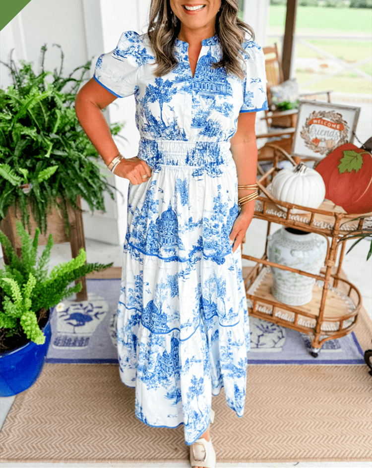 Eliza | Classic Toile Maxi - Barbara & Late Benjamin