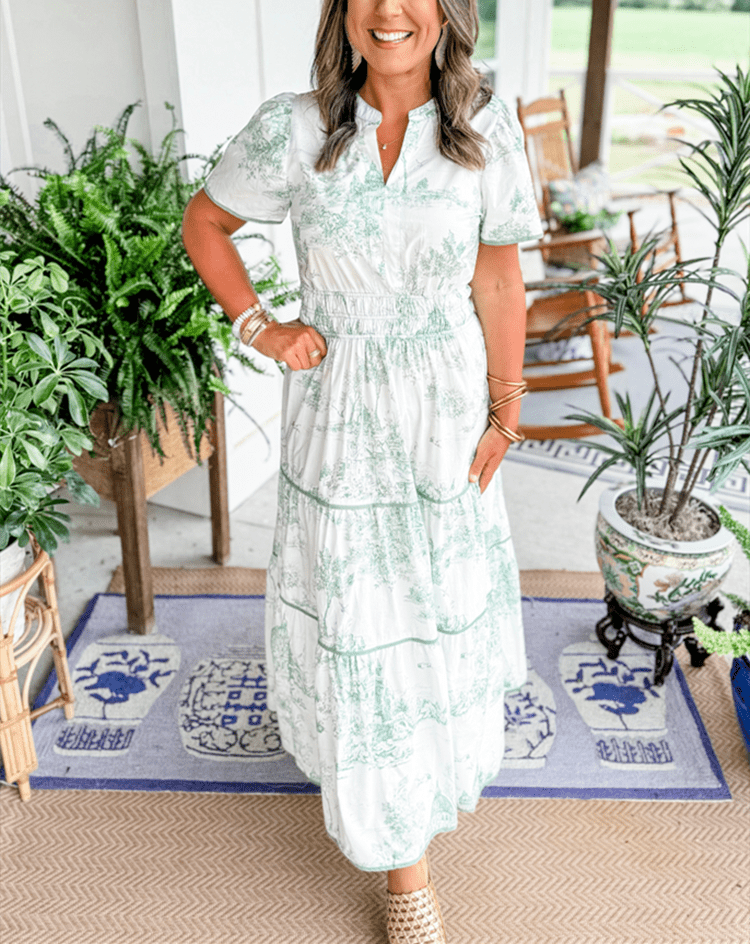 Eliza | Classic Toile Maxi - Barbara & Late Benjamin