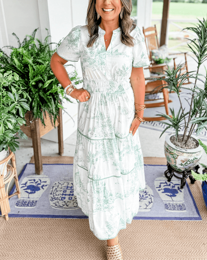 Eliza | Classic Toile Maxi - Barbara & Late Benjamin