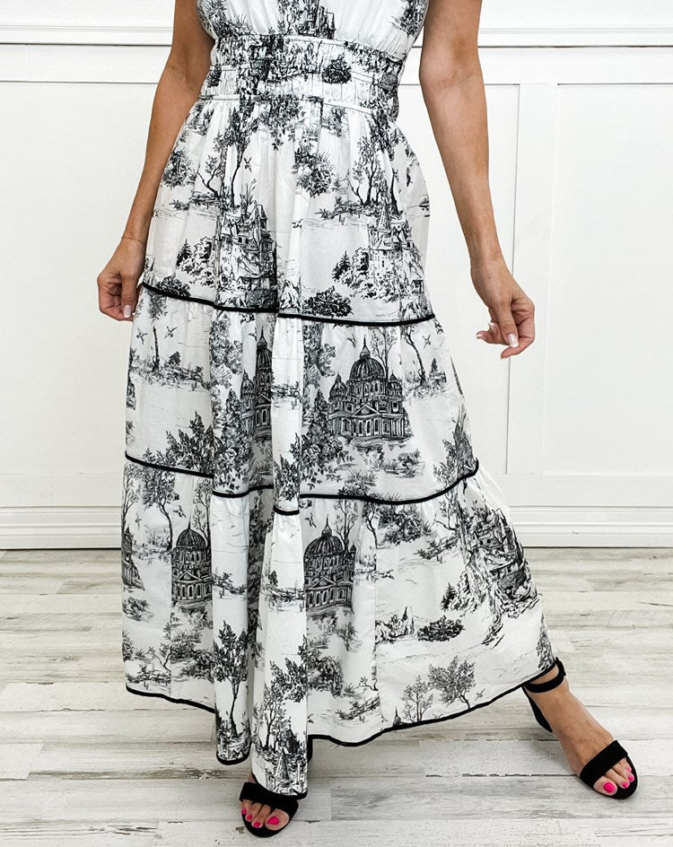 Eliza | Classic Toile Maxi - Barbara & Late Benjamin