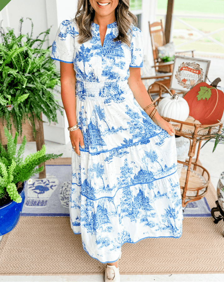 Eliza | Classic Toile Maxi - Barbara & Late Benjamin