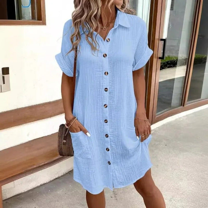 Elodie | Elegant Shirt Dress - Barbara & Late Benjamin