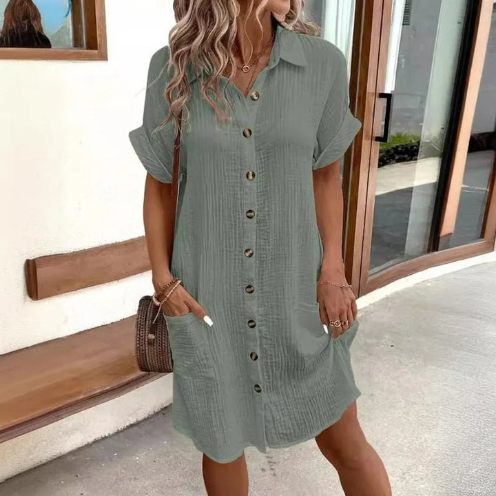 Elodie | Elegant Shirt Dress - Barbara & Late Benjamin