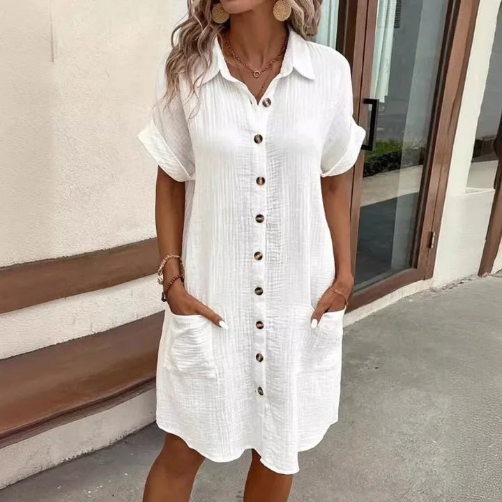 Elodie | Elegant Shirt Dress - Barbara & Late Benjamin
