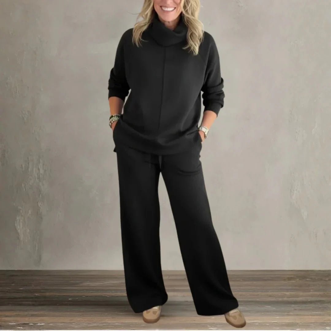 Emelia | Chic High - Collar Casual Set - Barbara & Late Benjamin