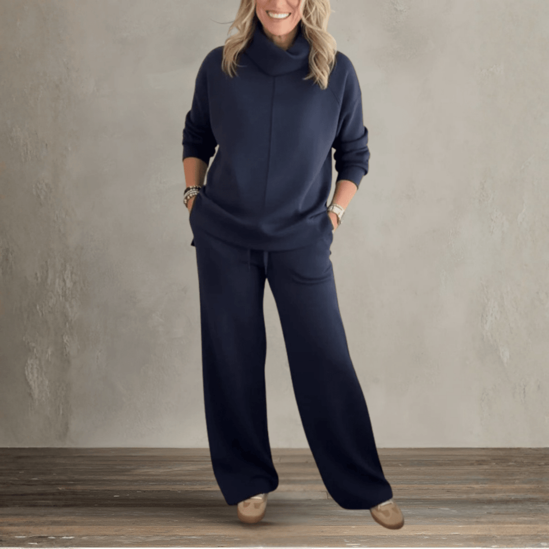 Emelia | Chic High - Collar Casual Set - Barbara & Late Benjamin