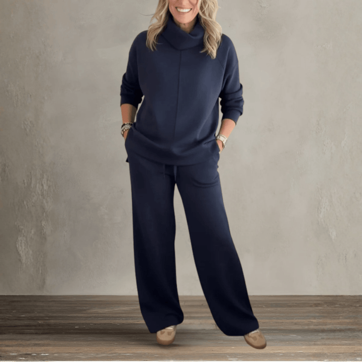 Emelia | Chic High - Collar Casual Set - Barbara & Late Benjamin