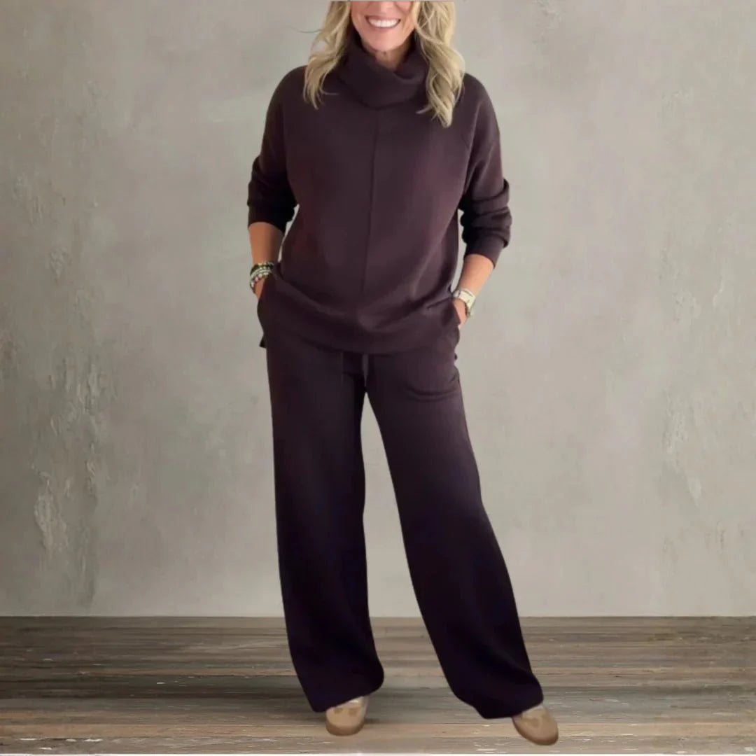 Emelia | Chic High - Collar Casual Set - Barbara & Late Benjamin