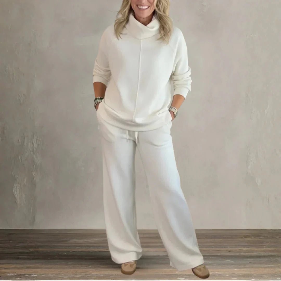 Emelia | Chic High - Collar Casual Set - Barbara & Late Benjamin