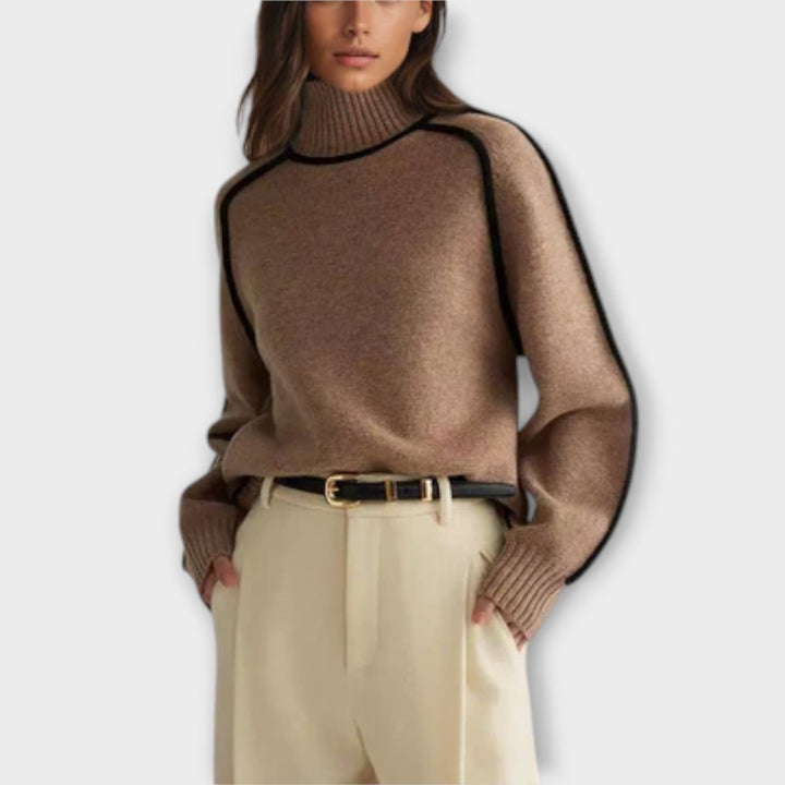 Emilie | Soft & Elegant Turtleneck Sweater - Barbara benjamin new york