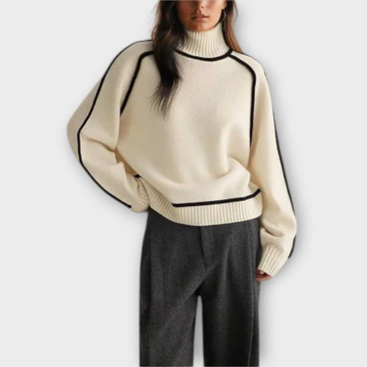 Emilie | Soft & Elegant Turtleneck Sweater - Barbara benjamin new york