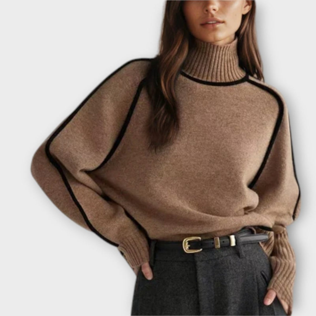 Emilie | Soft & Elegant Turtleneck Sweater - Barbara benjamin new york
