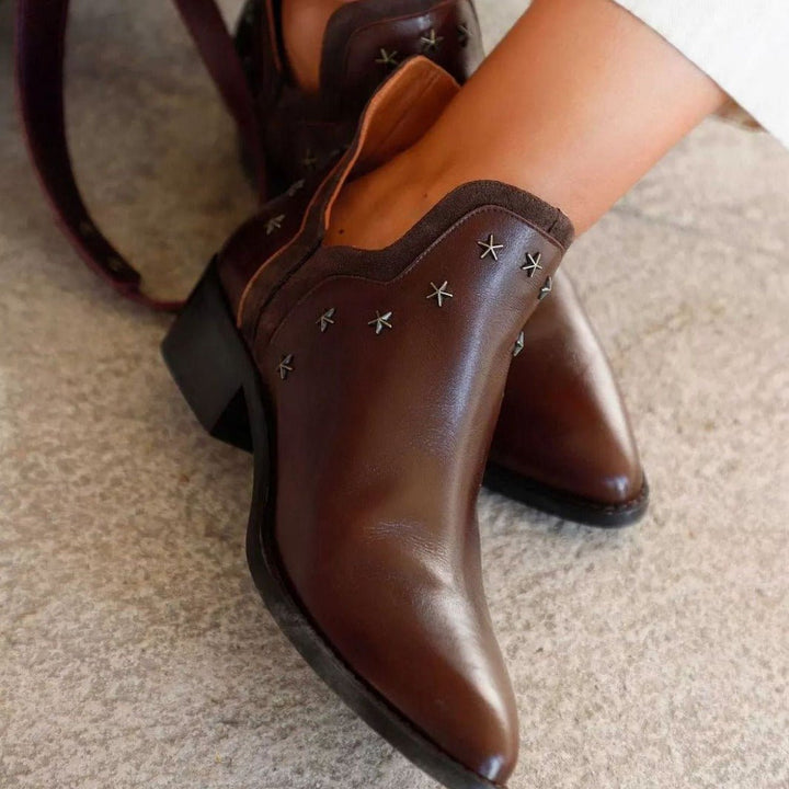 Evelyn | Western Boots With Studs - Barbara benjamin new york