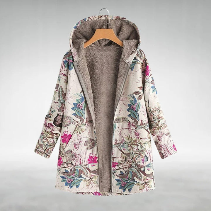 Floral Fleece Jacket | Soft Warmth with Timeless Grace - Barbara & Late Benjamin