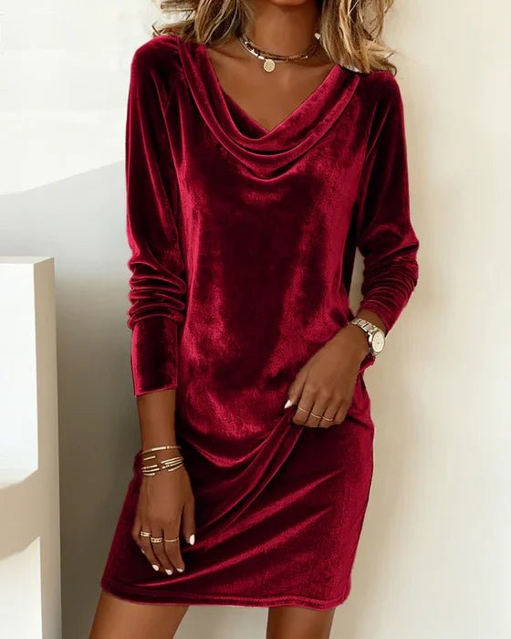 Frosina - Loose Fitting Velvet Dress - Barbara & Late Benjamin