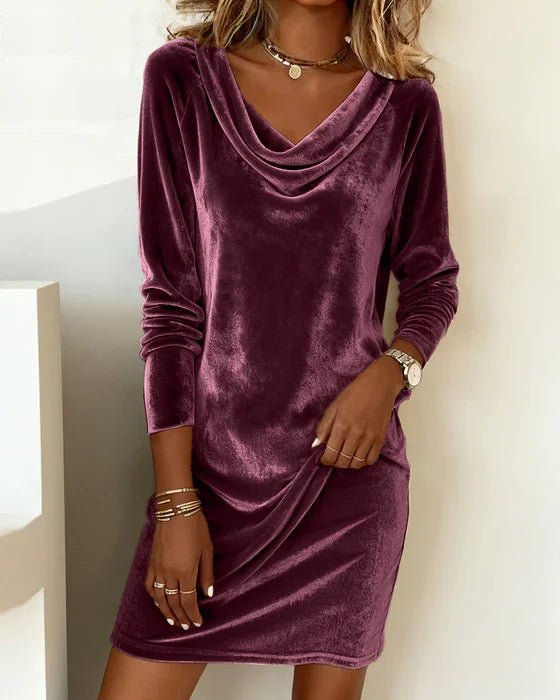 Frosina - Loose Fitting Velvet Dress - Barbara & Late Benjamin