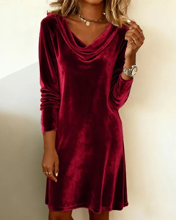 Frosina - Loose Fitting Velvet Dress - Barbara & Late Benjamin