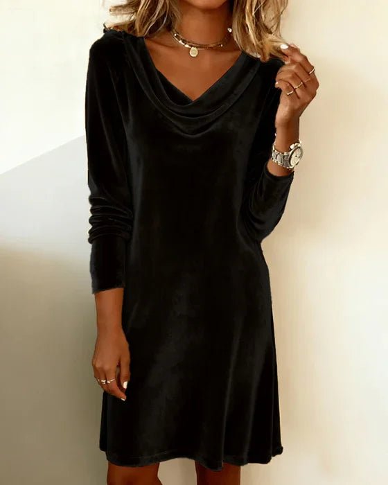 Frosina - Loose Fitting Velvet Dress - Barbara & Late Benjamin
