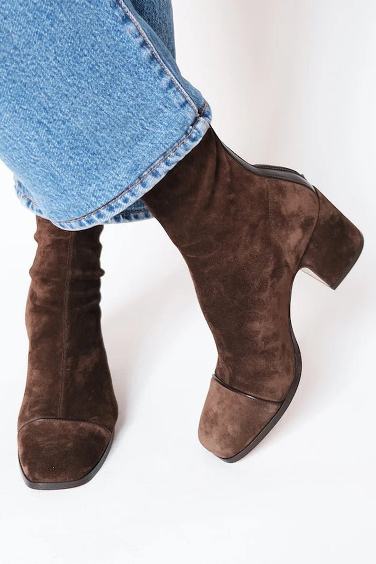 Gemma | Square Toe Heeled Boots - Barbara benjamin new york