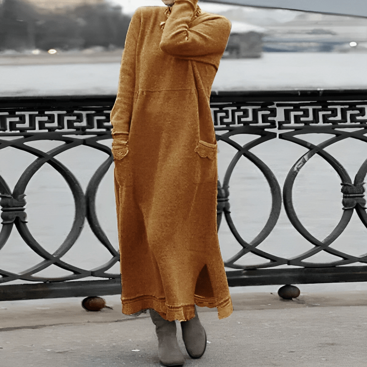 Greta | Comfortable Winter Dress - Barbara & Late Benjamin
