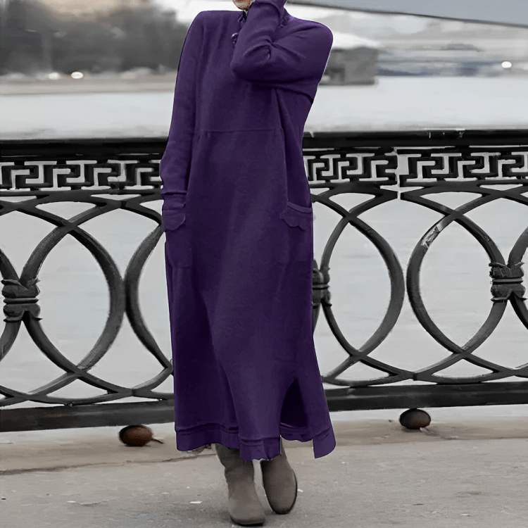Greta | Comfortable Winter Dress - Barbara & Late Benjamin