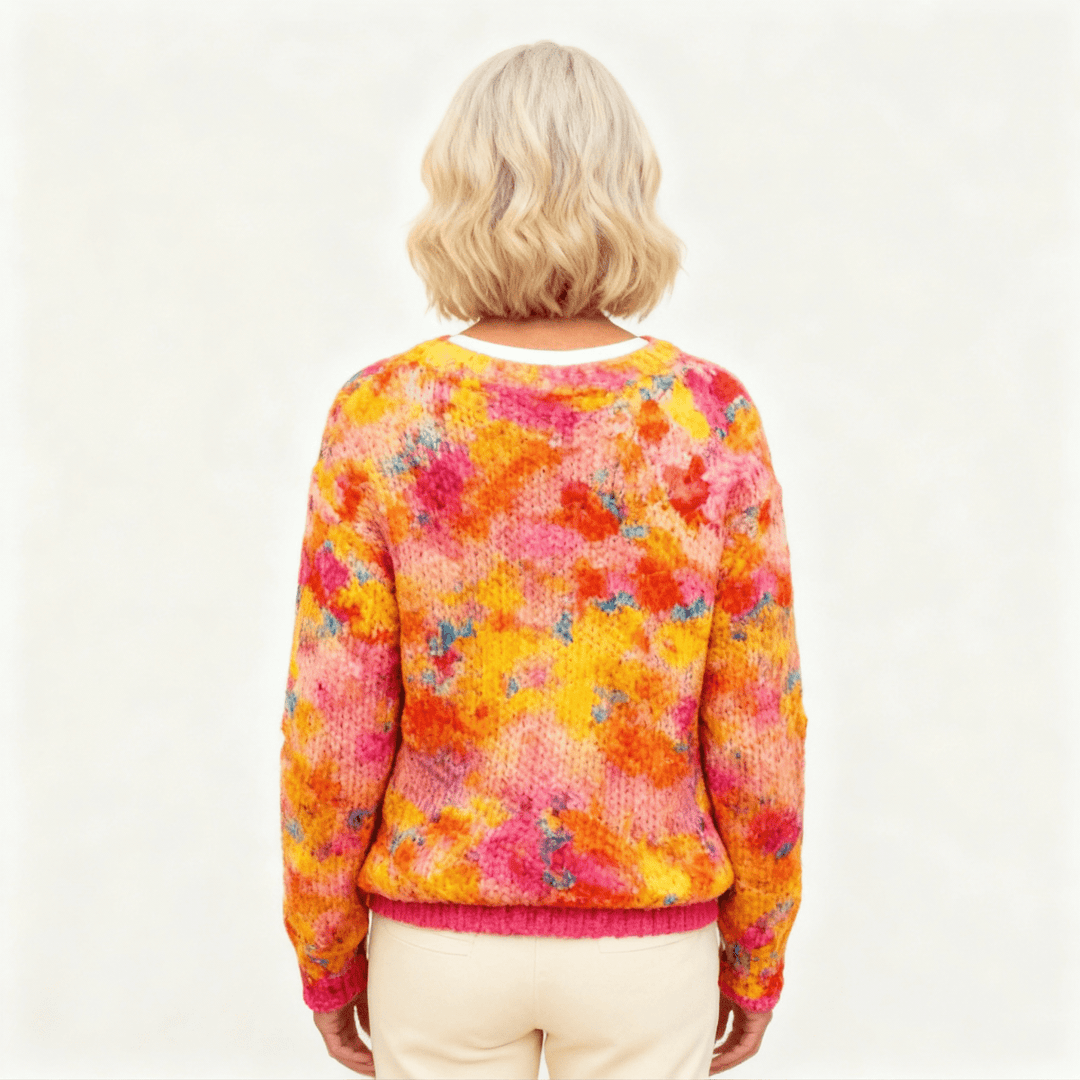Gwen | Floral Print Cardigan - Barbara benjamin new york